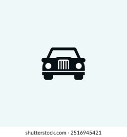 Car Front side vector icon design