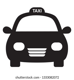 Car front view icon on transparent background - Vector