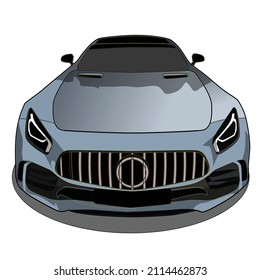car front view vector design