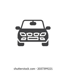 Car Front View Vector Icon Filled Stock Vector (Royalty Free ...