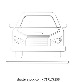 car frontview icon image