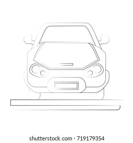 car frontview icon image