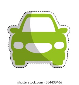 car frontview icon image vector illustration design 