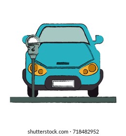 car frontview parking icon image