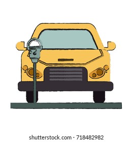 car frontview parking icon image