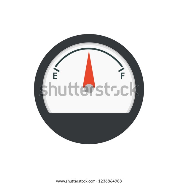 Car fuel gauge icon. Fuel Consumption\
Indicator. Vector\
illustration.