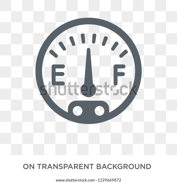 car fuel gauge icon. car fuel gauge design\
concept from Car parts collection. Simple element vector\
illustration on transparent\
background.