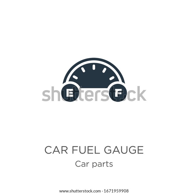 Car fuel gauge icon vector. Trendy flat car fuel\
gauge icon from car parts collection isolated on white background.\
Vector illustration can be used for web and mobile graphic design,\
logo, eps10