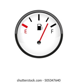 Car fuel gauge. Illustration on white background