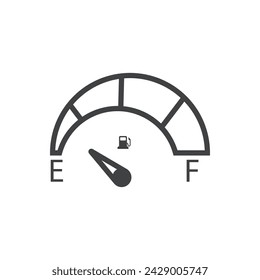 Car Fuel Indicator Icon vector template illustration logo design