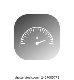 Auto-Kraftstoff-Indikator-Symbol Vektor-Vorlage Illustration Logo Design