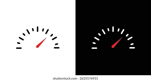 Car fuel indicator icon vector for web and mobile app. Symbol isolated.