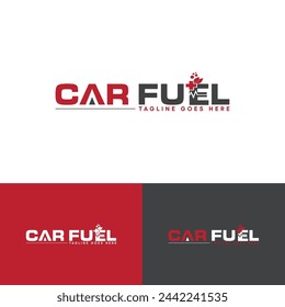 CAR FUEL logo design. Adobe Illustrator new logo creation 2024.