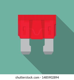 Car fuse icon vector flat design.