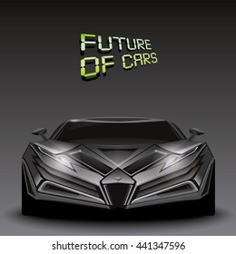 Car future design. Vehicle concept. Modern technology automotive industry. Vector illustration EPS10