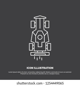 Car, game, racing, speed Icon. Line vector symbol for UI and UX, website or mobile application