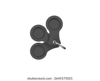 car garage chain link icon 3d illustration render