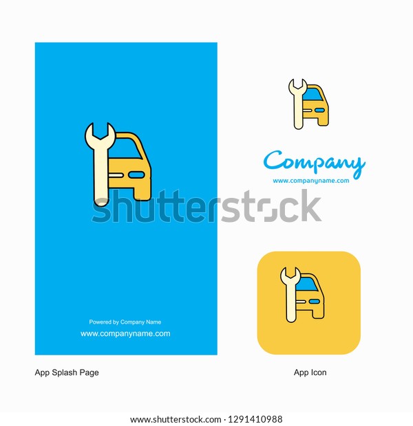 Car garage  Company Logo App
Icon and Splash Page Design. Creative Business App Design
Elements