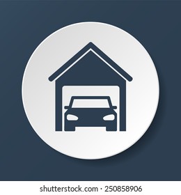 car garage . Flat vector illustrator Eps 