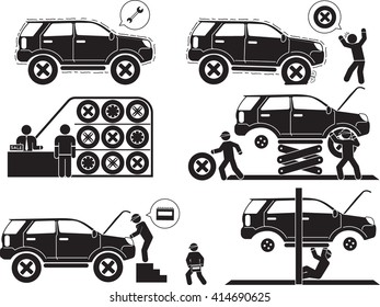 car and garage icon