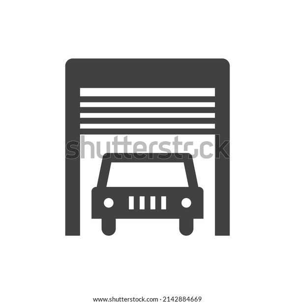 car garage icon sign symbol\

