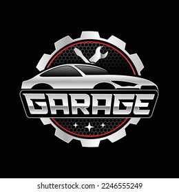 Car Garage logo design template