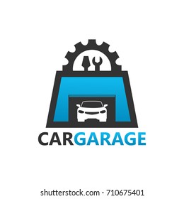 Car Garage Logo Template Design