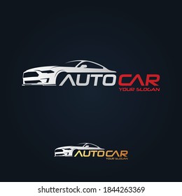 Car Garage Premium Concept Logo Design - Red Silver Gold Color Auto Car Sport Design