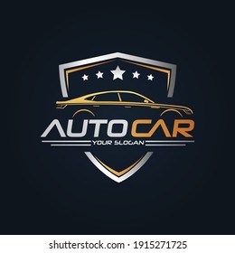 Car Garage Premium Concept Logo Design