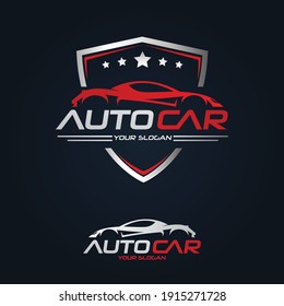 Car Garage Premium Concept Logo Design