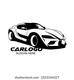 Diseño del logotipo del concepto de Premium del garaje del coche