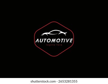Car Garage Premium Concept Logo Design. Automotive sports car repair logo design