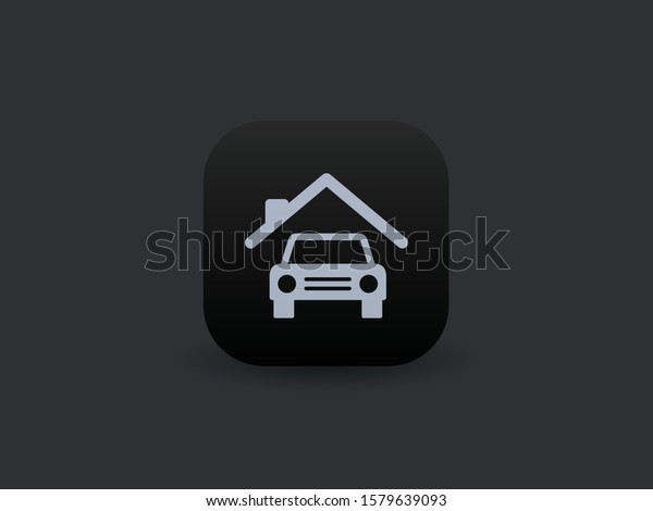 Car Garage - Vector App\
Icon