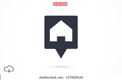 Car garage vector icon. Car in garage icon. Car under the protection of a badge. auto home icon.Car 10 EPS and Lorem Ipsum. flat design icon.