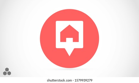 Car garage vector icon. Car in garage icon. Car under the protection of a badge. auto home icon.Car 10 EPS and Lorem Ipsum. flat design icon.