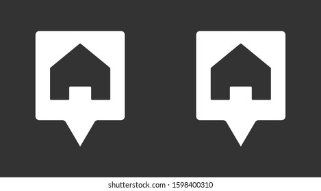Car garage vector icon. Car in garage icon. Car under the protection of a badge. auto home icon.Car 10 EPS and Lorem Ipsum. flat design icon.