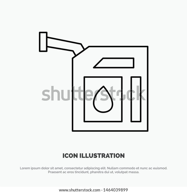 Car, Gas, Petrol, Station Line Icon Vector.\
Vector Icon Template\
background
