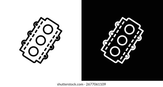 Icono de la junta del coche. Línea delgada simple, Vectores de contorno