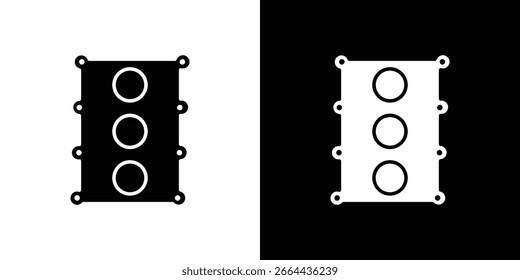 Símbolo del icono de la junta del coche. Icono de Vector en diseño plano de moda