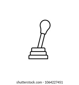 car gear box icon. Element of Car sales and repair for mobile concept and web apps. Thin line  icon for website design and development, app development. Premium icon on white background