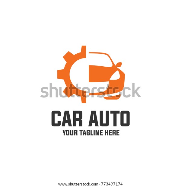 car with gear color\
logo