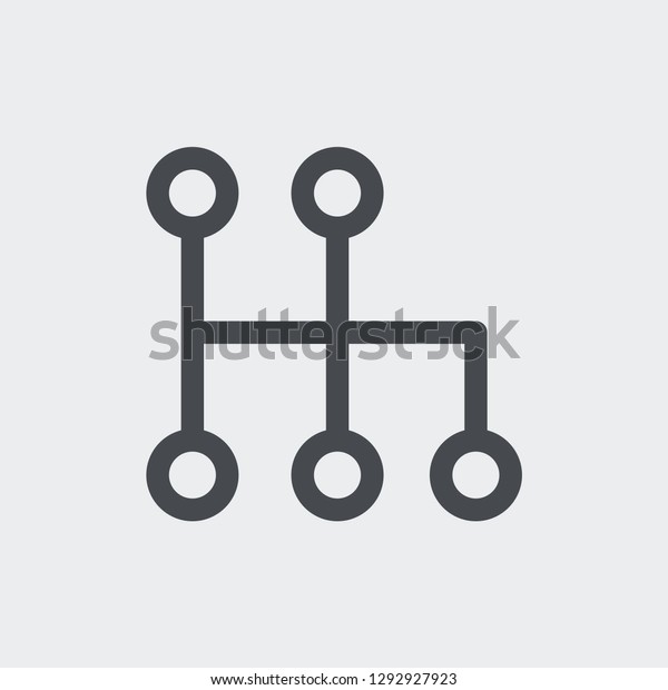 Car gear icon isolated on background.\
Transmission symbol modern, simple, vector, icon for website\
design, mobile app, ui. Vector\
Illustration