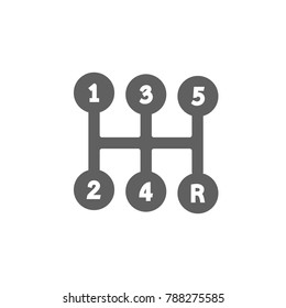 Car gear icon vector