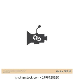 car gear icon vector illustration logo template