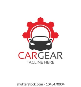 Car Gear Logo Icon Template Design. Vector Illustration