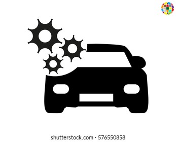 car, gear, maintenance, icon, vector illustration eps10
