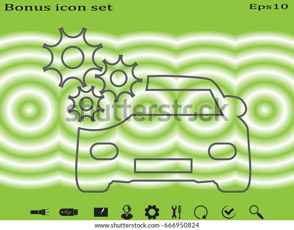 car,\
gear, maintenance, icon, vector illustration\
eps10