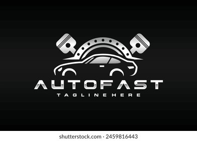 car gear piston emblem logo
