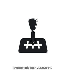 car gear shift handle icon vector illustration concept design teemplate