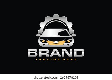the car gear silver logo